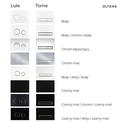 Lule Oltens Lule przycisk spłukujący do WC chrom mat 57102200 Lule Oltens Lule przycisk spłukujący do WC chrom mat 57102200