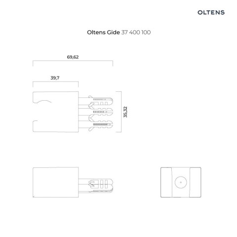 Rhine Oltens Rhine Gide (S) zestaw bidetowy chrom 36016100 Rhine Oltens Rhine Gide (S) zestaw bidetowy chrom 36016100