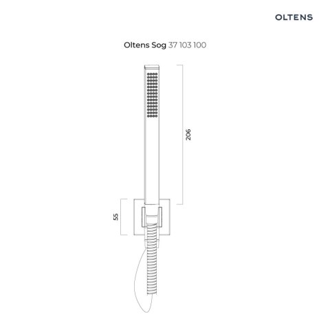 Sog Oltens Sog Gide (S) zestaw prysznicowy chrom 36011100 Sog Oltens Sog Gide (S) zestaw prysznicowy chrom 36011100