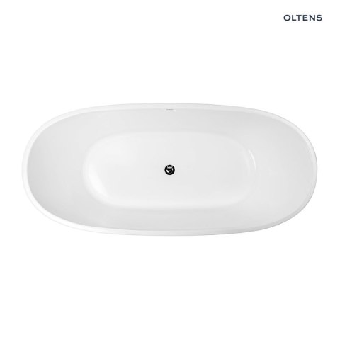 Stora Oltens Stora wanna wolnostojąca 150x72 cm owalna akrylowa biały połysk 12008000 Stora Oltens Stora wanna wolnostojąca 150x72 cm owalna akrylowa biały połysk 12008000
