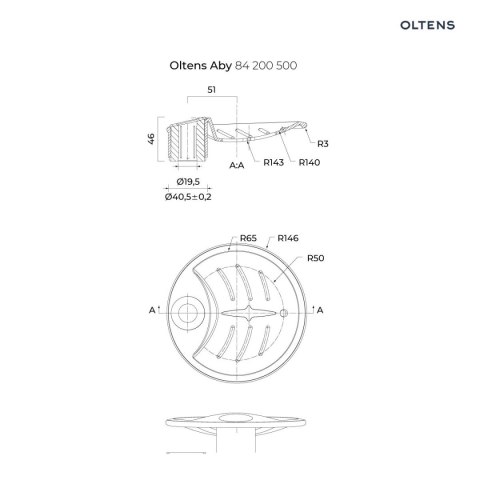 Ume Oltens Ume Alling 60 zestaw prysznicowy z mydelniczką chrom 36006100 Ume Oltens Ume Alling 60 zestaw prysznicowy z mydelniczką chrom 36006100
