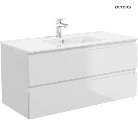 Vernal Oltens Vernal szafka 100 cm podumywalkowa wisząca biały połysk 60004000 Vernal Oltens Vernal szafka 100 cm podumywalkowa wisząca biały połysk 60004000