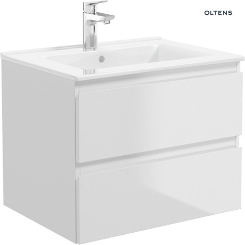 Vernal Oltens Vernal szafka 60 cm podumywalkowa wisząca biały połysk 60002000 Vernal Oltens Vernal szafka 60 cm podumywalkowa wisząca biały połysk 60002000