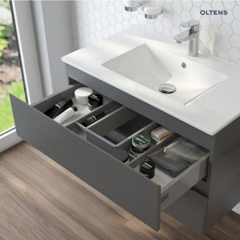 Vernal Oltens Vernal szafka 80 cm podumywalkowa wisząca grafit mat 60001400 Vernal Oltens Vernal szafka 80 cm podumywalkowa wisząca grafit mat 60001400