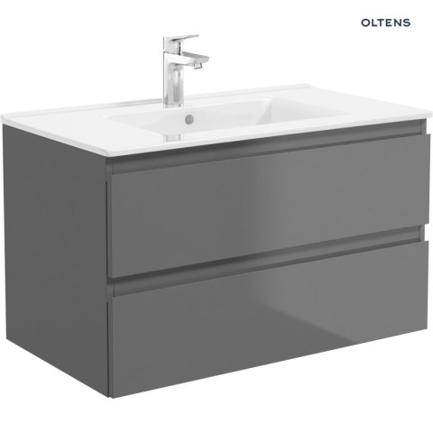 Vernal Oltens Vernal szafka 80 cm podumywalkowa wisząca grafit mat 60001400 Vernal Oltens Vernal szafka 80 cm podumywalkowa wisząca grafit mat 60001400