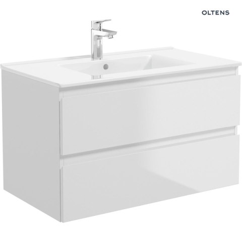 Vernal Oltens Vernal umywalka 80x46 cm meblowa prostokątna biała 41206000 Vernal Oltens Vernal umywalka 80x46 cm meblowa prostokątna biała 41206000
