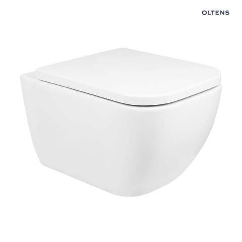 Vernal Zestaw Oltens Vernal miska WC wisząca PureRim z deską wolnoopadającą 42006000 Vernal Zestaw Oltens Vernal miska WC wisząca PureRim z deską wolnoopadającą 42006000