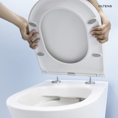 Vernal Zestaw Oltens Vernal miska WC wisząca PureRim z powłoką SmartClean z deską wolnoopadającą 42506000 Vernal Zestaw Oltens Vernal miska WC wisząca PureRim z powłoką SmartClean z deską wolnoopadającą 42506000