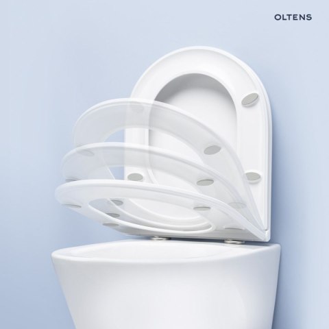 Vernal Zestaw Oltens Vernal miska WC wisząca PureRim z powłoką SmartClean z deską wolnoopadającą 42506000 Vernal Zestaw Oltens Vernal miska WC wisząca PureRim z powłoką SmartClean z deską wolnoopadającą 42506000