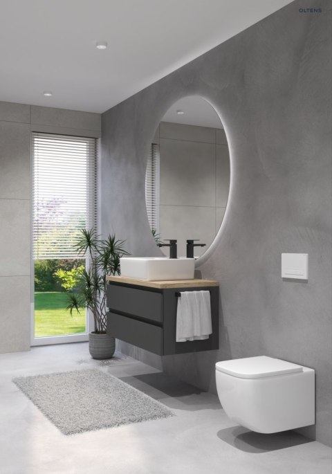 Vernal Zestaw Oltens Vernal miska WC wisząca PureRim z powłoką SmartClean z deską wolnoopadającą Slim 42507000 Vernal Zestaw Oltens Vernal miska WC wisząca PureRim z powłoką SmartClean z deską wolnoopadającą Slim 42507000