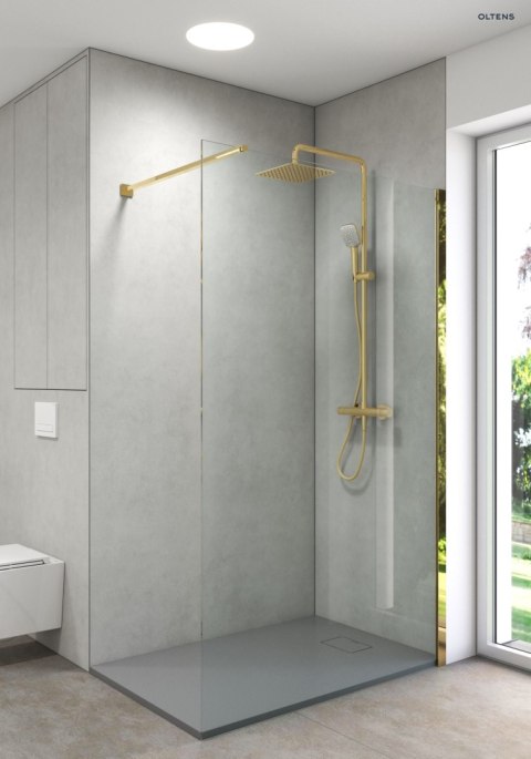 Bergytan Oltens Bergytan brodzik 100x80 cm prostokątny RockSurface szary beton 15100700 Bergytan Oltens Bergytan brodzik 100x80 cm prostokątny RockSurface szary beton 15100700