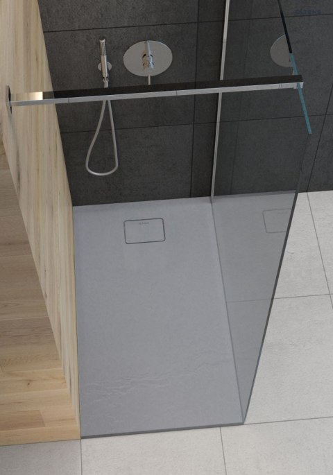 Bergytan Oltens Bergytan brodzik 120x90 cm prostokątny RockSurface szary beton 15104700 Bergytan Oltens Bergytan brodzik 120x90 cm prostokątny RockSurface szary beton 15104700