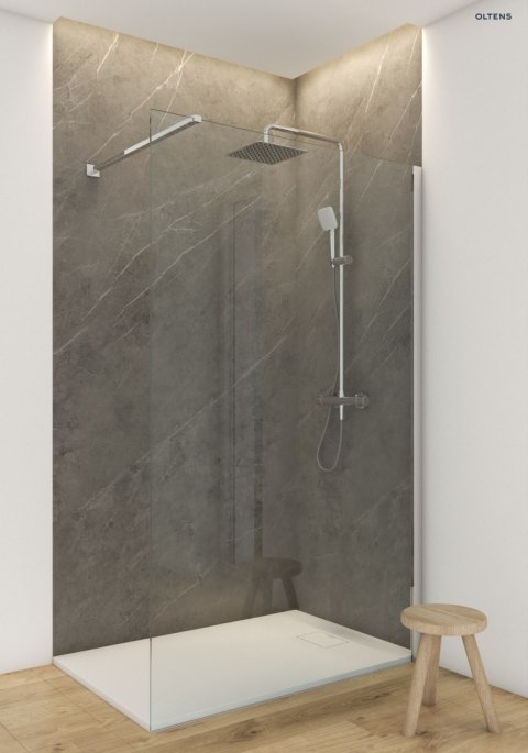 Bergytan Oltens Bergytan brodzik 140x70 cm prostokątny RockSurface biały 15105000 Bergytan Oltens Bergytan brodzik 140x70 cm prostokątny RockSurface biały 15105000