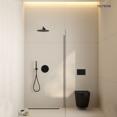 Driva EasyClick Oltens Driva EasyClick Gide zestaw prysznicowy czarny mat 36007300 Driva EasyClick Oltens Driva EasyClick Gide zestaw prysznicowy czarny mat 36007300