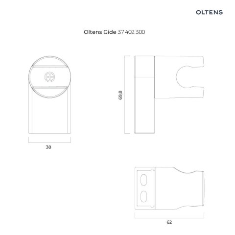 Driva EasyClick Oltens Driva EasyClick Gide zestaw prysznicowy czarny mat 36007300 Driva EasyClick Oltens Driva EasyClick Gide zestaw prysznicowy czarny mat 36007300