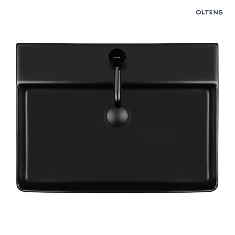 Duve Oltens Duve umywalka 59x43,5 cm nablatowa prostokątna z powłoką SmartClean czarny mat 41800300 Duve Oltens Duve umywalka 59x43,5 cm nablatowa prostokątna z powłoką SmartClean czarny mat 41800300