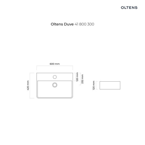 Duve Oltens Duve umywalka 59x43,5 cm nablatowa prostokątna z powłoką SmartClean czarny mat 41800300 Duve Oltens Duve umywalka 59x43,5 cm nablatowa prostokątna z powłoką SmartClean czarny mat 41800300