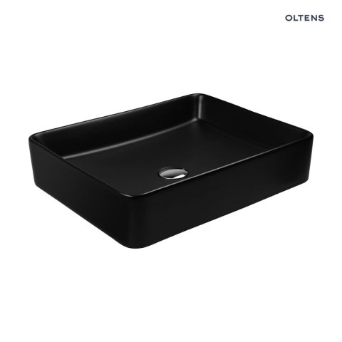Forde Oltens Forde umywalka 51x40,5 cm nablatowa prostokątna z powłoką SmartClean czarny mat 40803300 Forde Oltens Forde umywalka 51x40,5 cm nablatowa prostokątna z powłoką SmartClean czarny mat 40803300