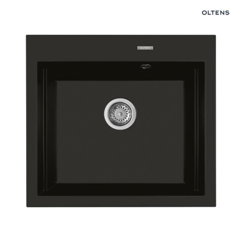 Gravan Oltens Gravan zlewozmywak granitowy 1-komorowy 57x51,5 cm czarny mat 72000300 Gravan Oltens Gravan zlewozmywak granitowy 1-komorowy 57x51,5 cm czarny mat 72000300