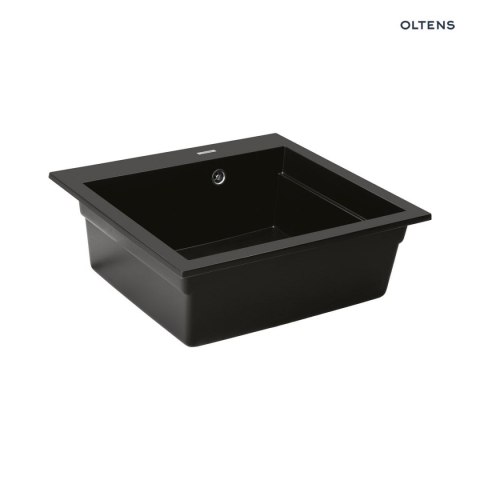 Gravan Oltens Gravan zlewozmywak granitowy 1-komorowy 57x51,5 cm czarny mat 72000300 Gravan Oltens Gravan zlewozmywak granitowy 1-komorowy 57x51,5 cm czarny mat 72000300