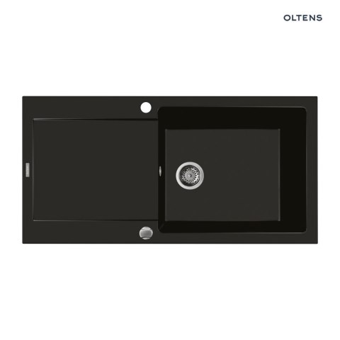 Gravan Oltens Gravan zlewozmywak granitowy 1-komorowy z ociekaczem 100x50 cm czarny mat 72101300 Gravan Oltens Gravan zlewozmywak granitowy 1-komorowy z ociekaczem 100x50 cm czarny mat 72101300