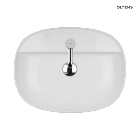 Hamnes Oltens Hamnes Thin umywalka 51x39 cm nablatowa owalna z powłoką SmartClean biała 41813000 Hamnes Oltens Hamnes Thin umywalka 51x39 cm nablatowa owalna z powłoką SmartClean biała 41813000
