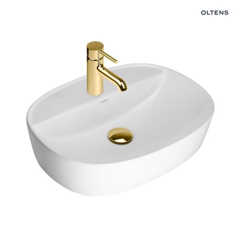 Hamnes Oltens Hamnes Thin umywalka 51x39 cm nablatowa owalna z powłoką SmartClean biała 41813000 Hamnes Oltens Hamnes Thin umywalka 51x39 cm nablatowa owalna z powłoką SmartClean biała 41813000