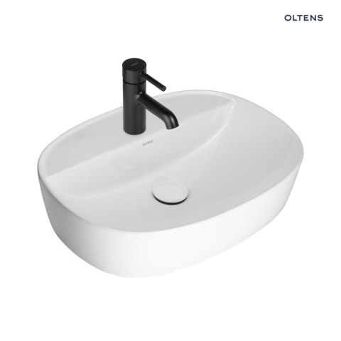 Hamnes Oltens Hamnes Thin umywalka 51x39 cm nablatowa owalna z powłoką SmartClean biała 41813000 Hamnes Oltens Hamnes Thin umywalka 51x39 cm nablatowa owalna z powłoką SmartClean biała 41813000