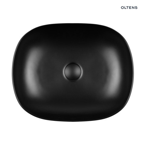 Hamnes Oltens Hamnes umywalka 49x39,5 cm nablatowa owalna czarny mat 40300300 Hamnes Oltens Hamnes umywalka 49x39,5 cm nablatowa owalna czarny mat 40300300