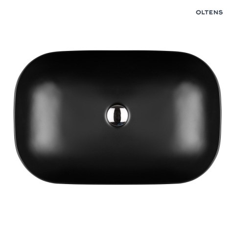 Hamnes Oltens Hamnes umywalka 61x40 cm nablatowa owalna czarny mat 40302300 Hamnes Oltens Hamnes umywalka 61x40 cm nablatowa owalna czarny mat 40302300
