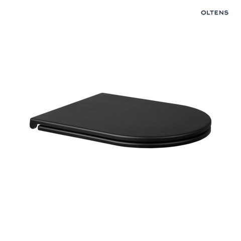 Hamnes Zestaw Oltens Hamnes miska WC wisząca PureRim z powłoką SmartClean z deską wolnoopadającą Ovan Slim czarny mat 42514300 Hamnes Zestaw Oltens Hamnes miska WC wisząca PureRim z powłoką SmartClean z deską wolnoopadającą Ovan Slim czarny mat 42514300