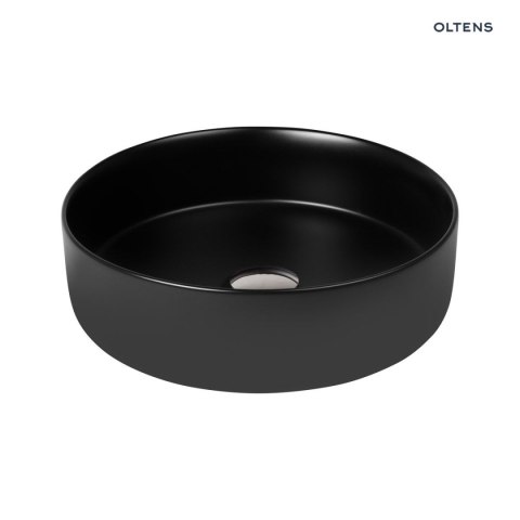 Lagde Oltens Lagde umywalka 35,5 cm nablatowa okrągła z powłoką SmartClean czarny mat 40804300 Lagde Oltens Lagde umywalka 35,5 cm nablatowa okrągła z powłoką SmartClean czarny mat 40804300