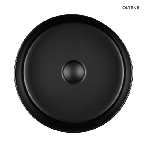 Lagde Oltens Lagde umywalka 35,5 cm nablatowa okrągła z powłoką SmartClean czarny mat 40804300 Lagde Oltens Lagde umywalka 35,5 cm nablatowa okrągła z powłoką SmartClean czarny mat 40804300