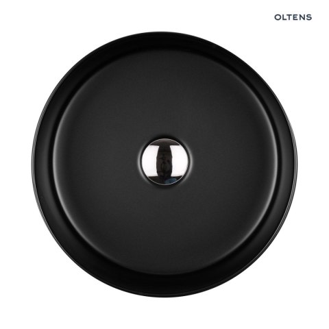 Lagde Oltens Lagde umywalka 35,5 cm nablatowa okrągła z powłoką SmartClean czarny mat 40804300 Lagde Oltens Lagde umywalka 35,5 cm nablatowa okrągła z powłoką SmartClean czarny mat 40804300