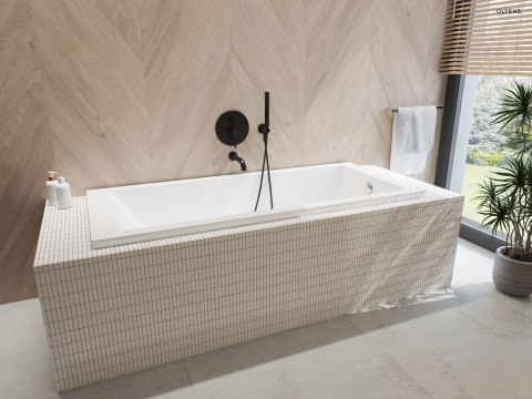 Molle Zestaw Oltens Molle zestaw wannowo-prysznicowy podtynkowy czarny mat 36602300