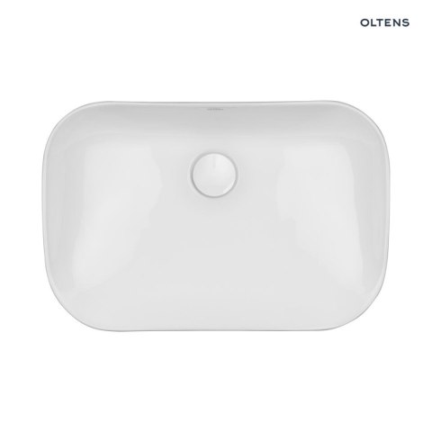 Solvig Oltens Solvig umywalka 51x34 cm nablatowa owalna z powłoką SmartClean biała 40822000 Solvig Oltens Solvig umywalka 51x34 cm nablatowa owalna z powłoką SmartClean biała 40822000