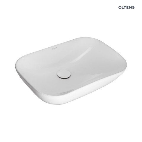 Solvig Oltens Solvig umywalka 51x34 cm nablatowa owalna z powłoką SmartClean biała 40822000 Solvig Oltens Solvig umywalka 51x34 cm nablatowa owalna z powłoką SmartClean biała 40822000