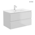 Vernal Oltens Vernal umywalka z szafką 80 cm szary mat 68001700