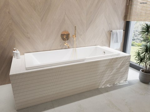 Driva EasyClick Oltens Driva EasyClick Alling 60 zestaw prysznicowy złoty połysk/biały 36001800