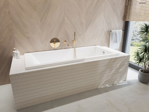 Driva EasyClick Oltens Driva EasyClick Alling 60 zestaw prysznicowy złoty połysk/biały 36001800