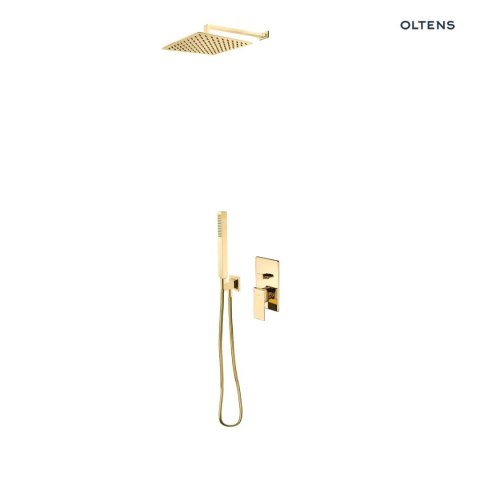 Gota Zestaw Oltens Gota bateria podtynkowa z deszczownicą 30 cm Vindel (S) i kompletem prysznicowym Sog złoty połysk 36604800 Gota Zestaw Oltens Gota bateria podtynkowa z deszczownicą 30 cm Vindel (S) i kompletem prysznicowym Sog złoty połysk 36604800