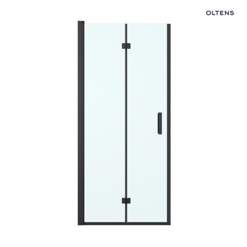 Hallan Oltens Hallan kabina prysznicowa 100x100 cm kwadratowa drzwi ze ścianką czarny mat/szkło przezroczyste 20009300 Hallan Oltens Hallan kabina prysznicowa 100x100 cm kwadratowa drzwi ze ścianką czarny mat/szkło przezroczyste 20009300