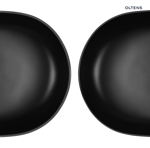 Hamnes Oltens Hamnes Thin umywalka 62x42 cm nablatowa owalna czarny mat 41314300 Hamnes Oltens Hamnes Thin umywalka 62x42 cm nablatowa owalna czarny mat 41314300