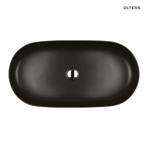 Hamnes Oltens Hamnes Thin umywalka 80x40 cm nablatowa owalna czarny mat 40321300 Hamnes Oltens Hamnes Thin umywalka 80x40 cm nablatowa owalna czarny mat 40321300