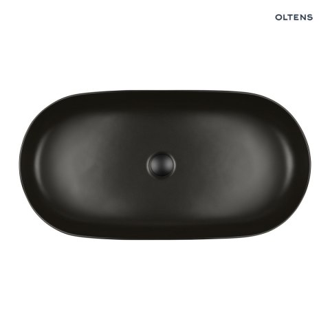 Hamnes Oltens Hamnes Thin umywalka 80x40 cm nablatowa owalna z powłoką SmartClean czarny mat 40821300 Hamnes Oltens Hamnes Thin umywalka 80x40 cm nablatowa owalna z powłoką SmartClean czarny mat 40821300