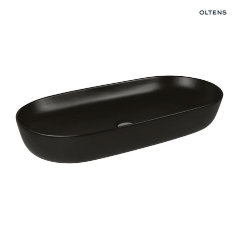 Hamnes Oltens Hamnes Thin umywalka 80x40 cm nablatowa owalna z powłoką SmartClean czarny mat 40821300 Hamnes Oltens Hamnes Thin umywalka 80x40 cm nablatowa owalna z powłoką SmartClean czarny mat 40821300