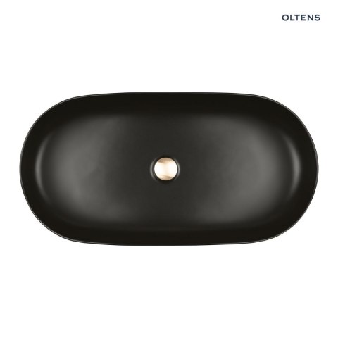 Hamnes Oltens Hamnes Thin umywalka 80x40 cm nablatowa owalna z powłoką SmartClean czarny mat 40821300 Hamnes Oltens Hamnes Thin umywalka 80x40 cm nablatowa owalna z powłoką SmartClean czarny mat 40821300