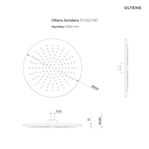 Hamnes Zestaw Oltens Hamnes bateria podtynkowa z deszczownicą 30 cm Sondera i kompletem prysznicowym Ume chrom 36607100 Hamnes Zestaw Oltens Hamnes bateria podtynkowa z deszczownicą 30 cm Sondera i kompletem prysznicowym Ume chrom 36607100