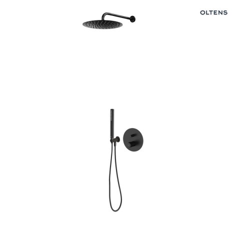 Hamnes Zestaw Oltens Hamnes bateria podtynkowa z deszczownicą 30 cm Vindel i kompletem prysznicowym Ume czarny mat 36607300 Hamnes Zestaw Oltens Hamnes bateria podtynkowa z deszczownicą 30 cm Vindel i kompletem prysznicowym Ume czarny mat 36607300