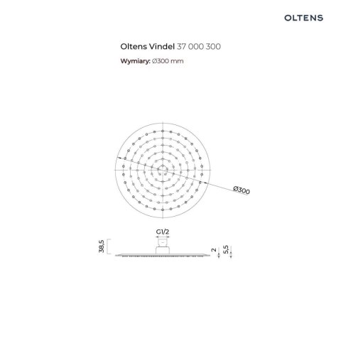 Hamnes Zestaw Oltens Hamnes bateria podtynkowa z deszczownicą 30 cm Vindel i kompletem prysznicowym Ume czarny mat 36607300 Hamnes Zestaw Oltens Hamnes bateria podtynkowa z deszczownicą 30 cm Vindel i kompletem prysznicowym Ume czarny mat 36607300